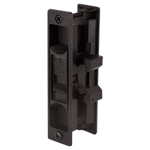 Brixwell 900-11214 Patio Screen Door Latch black With Keeper psL-074 - 1 of 4