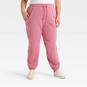 Women's Mother's Day Joggers - Pink - 1 of 3
