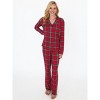 RuffleButts SoftSnooze Gender Inclusive Holiday Adult Button Up Pajama Set - 2 of 4