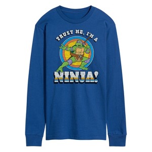 Men's - Teenage Mutant Ninja Turtles - Trust Me Ninja Long Sleeve Graphic T-Shirt - 1 of 4
