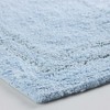 Non-Slip Machine Washable Solid Cotton 2 Piece Bathroom Rug Set by Blue Nile Mills - 3 of 4