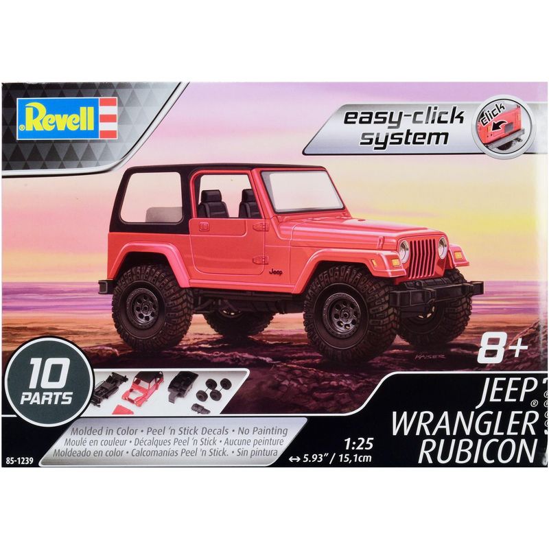 Level 2 Easy-Click Model Kit Jeep Wrangler Rubicon 1/25 Scale Model by Revell, 1 of 7