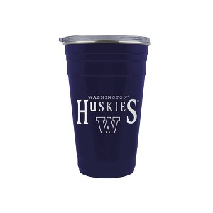 NCAA Washington Huskies Tailgater Tumbler - 22oz: Stainless Steel, Acrylic Lid - 1 of 2