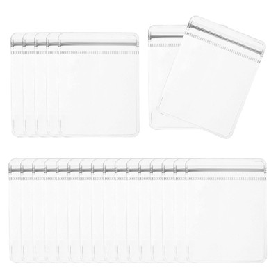 Unique Bargains  PVC Packaging Jewelry Anti-Oxidation Anti-Tarnish Storage Zipper Bags Clear 100 Pcs