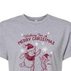Women's - Winnie the Pooh - Wishing For A Merry Christmas Cropped Graphic T-Shirt - 2 of 4