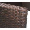 vidaXL Poly Rattan Patio Chairs – Set of 2, Outdoor Garden Furniture with Comfortable Cushions, Brown - 4 of 4