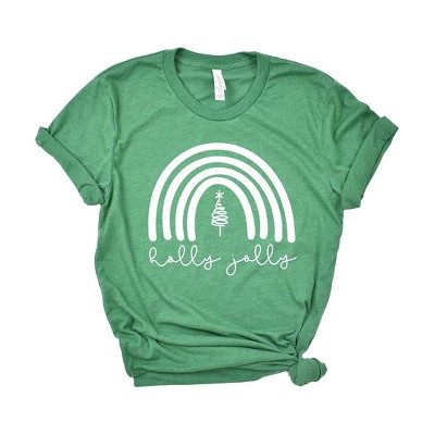 Simply Sage Market Women's Holly Jolly Rainbow Short Sleeve Graphic Tee