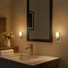YANSUN 4-Pack 0.6W Plug-In Light Sensor Night Lights, 3000K Warm Light, Half Light Shade, 2-Step Dimming (50%/100%), US Plug - 2 of 4
