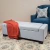 NicBex Storage Ottoman Bench for Bedroom,20 Inch Wide Storage Bench with Birch Wood Legs,Ottoman for Living Room,Bedroom,Entryway - 2 of 4