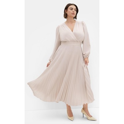 Women's Plus Size Fate Dress - taupe | CITY CHIC
