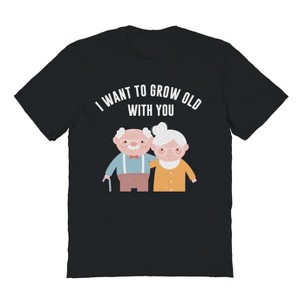 Rerun Island Men's I Want To Grow Old Short Sleeve Graphic Cotton T-Shirt - 1 of 3