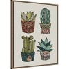 Amanti Art Boho Little Succulents by Valentina Harper Canvas Wall Art Print Framed - 2 of 4