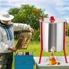Garvee 4 Frames Manual Honey Extractor, Food Grade Stainless Steel Manual Beekeeping Extraction, Honeycomb Drum Spinner , for Apiarys, Beekeepers - 2 of 4