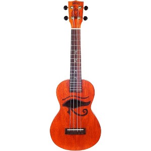 Mahalo Artist Elite Laser-Engraved Pharaoh Concert Ukulele With Bag Pharaoh Motif - 1 of 4