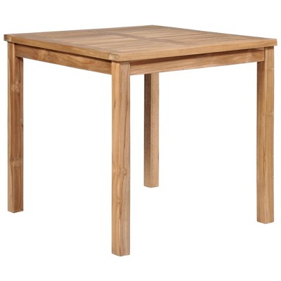 vidaXL Patio Table 31.5 in.x31.5 in.x30.3 in. Solid Teak Wood