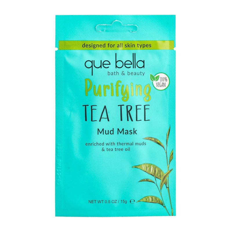 Que Bella Purifying Tea Tree Mud Mask - 0.5oz, 1 of 10