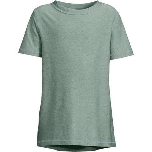 Lands' End Kids Active Performance Tee - Large - Lily Pad Green Space ...