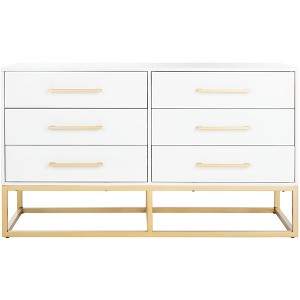Estelle 6 Drawer Modern Dresser - SFV2105 - Safavieh Couture - 1 of 4