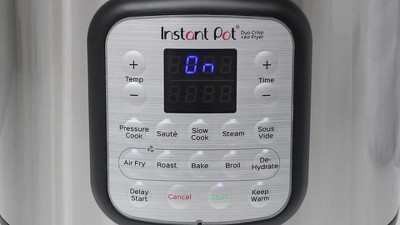 Instant Pot 8 Qt. Silver Duo Crisp Air Fryer with EPC Combo 140-0021-01 -  The Home Depot