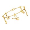 Ross-Simons 1.10 ct. t.w. Multi-Gemstone Musical Charm Bracelet in 18kt Gold Over Sterling - 3 of 4
