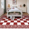 4x6 Christmas Area Rug, Washable Non Slip Holiday Carpet with Xmas Tree Reindeer Snowflake, Low Pile Accent Rug for Home - 4 of 4