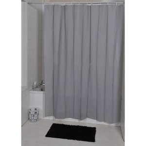 Evideco French Home Goods Extra Long Shower Curtain Liner Plastic 79"L x 71"W - 1 of 4