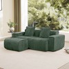 Racxily Modular Sofa, Velvet Couches with Soft Seats & Back, Upholstered Couches for Living Room Bedroom - 2 of 4