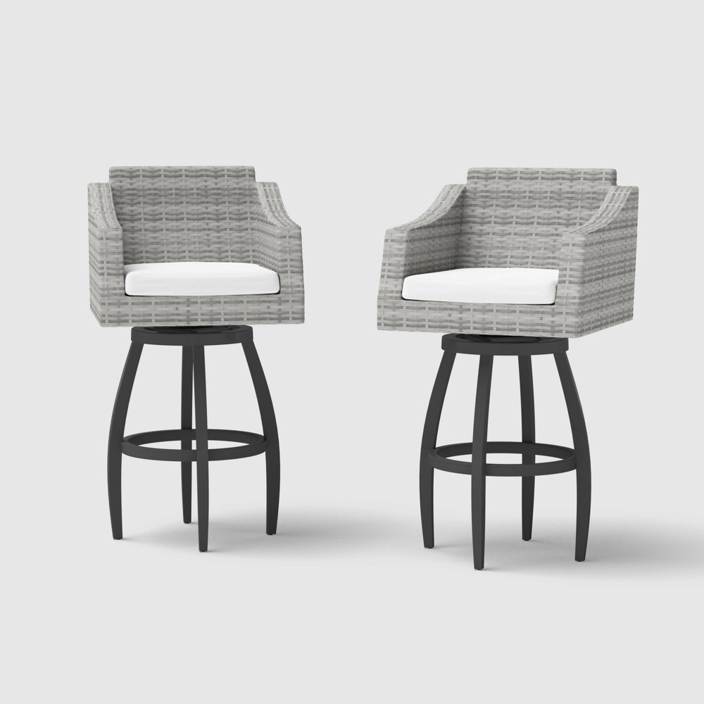 Cannes Swivel Barstools - Bliss Linen