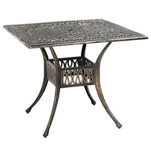 FDW Outdoor Table with Intricate Design Weather-Resistant Finish Patio Furniture - 1 of 4