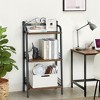 3-Tier Bathroom Ladder Shelf,Small Bathroom Organizers and Storage, Small Freestanding Ladder Shelf for Bathroom Living Room Balcony Kitchen - 2 of 4