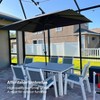 PURPLE LEAF Patio Umbrella Outdoor Table Umbrella Aluminum Frame Market Umbrella Sun Umbrella with 8 Sturdy Ribs - 3 of 4