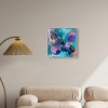 Art Remedy Jewel Toned Butterfly Colorful buterfly and flowers wall art Framed - 2 of 4