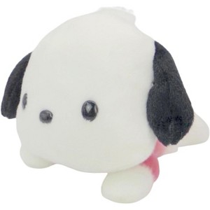 Sanrio Fluffy Pochacco Yes Type Plush H 4.1 x W 6.3 x D 5.9 inches (10.5 x 16 x 15 cm) - 1 of 3