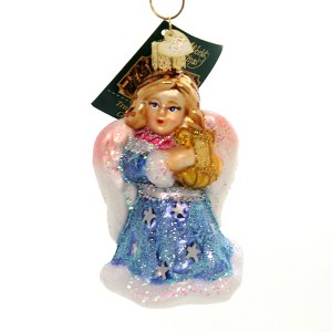 Old World Christmas 3.75 In Angel With Lyre Ornament Purity Peace - 1 of 2