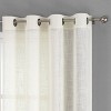 Kate Aurora 2 Pack Lux Thread Premium Woven Grommet Top Sheer Curtain Panels - 2 of 4