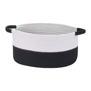 Unique Bargains Woven Handles Shelf Closet Storage Basket - 1 of 4