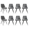 Farmhouse Dining Chairs Set of 8,Modern Design Upholstered Dining Chair for Dinging Room,Living Room,Indoor Furniture-Tanpinhause - 2 of 4