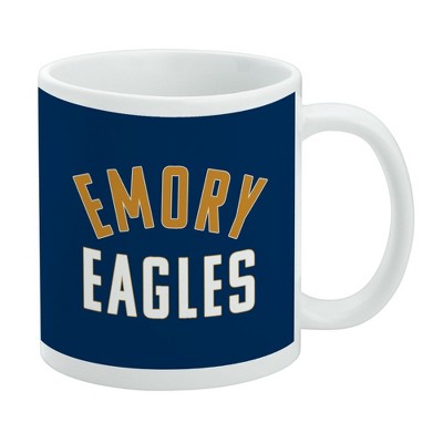 Emory University Eagles Logo Ceramic Coffee Mug Novelty Gift Mugs for Coffee Tea and Hot Drinks 11oz White