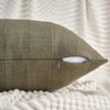 REGALWOVEN Linen Fade-Resistant Soft Solid Minimalist Neutral Throw Pillow Covers 2 Pcs - 3 of 4