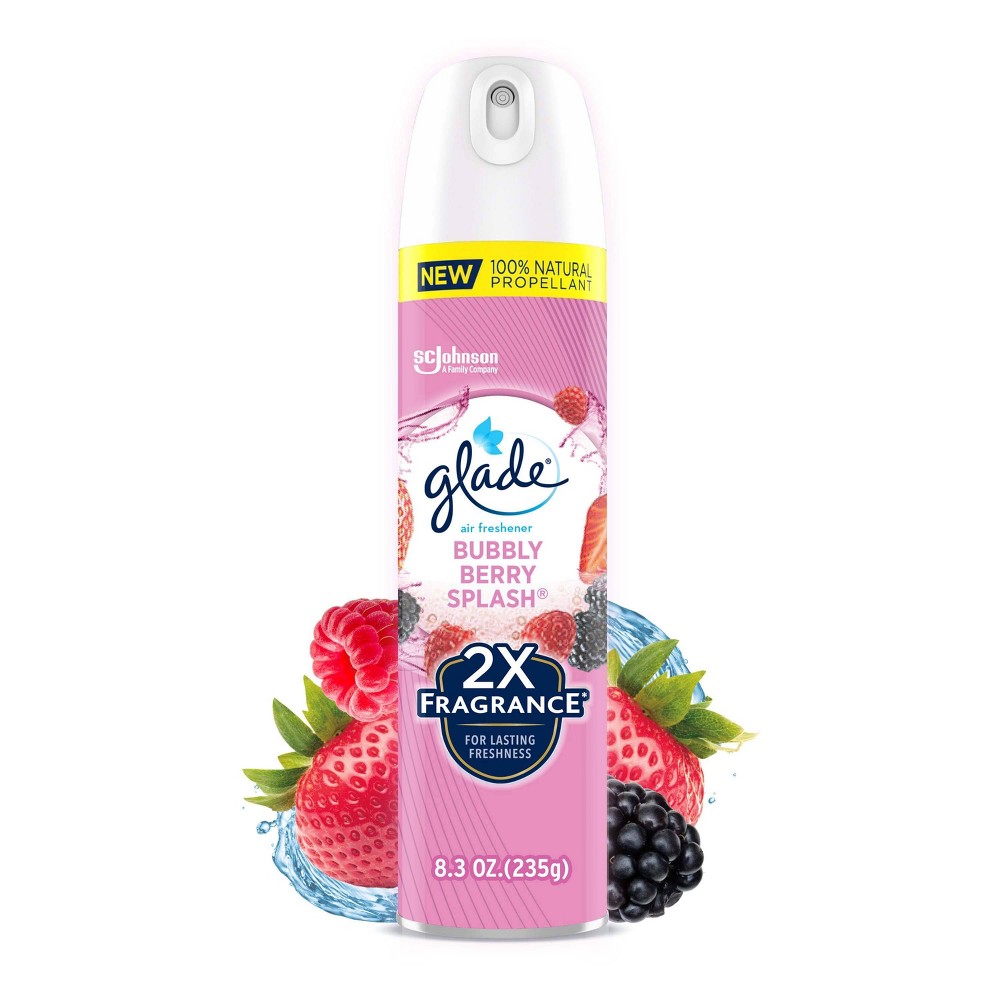 Glade Aerosol Room Spray Air Freshener - Bubbly Berry Splash - 8.3oz