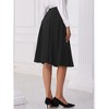 INSPIRE CHIC Women's High Waist A-Line Pocket Flare Pleated Midi Skirt - image 3 of 4