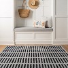 World Rug Gallery Bohemian Stripe Lines Shag Rug – White – Easy to Clean, Medium Pile – Perfect for Living Room, Bedroom, or Entryway - 2 of 4