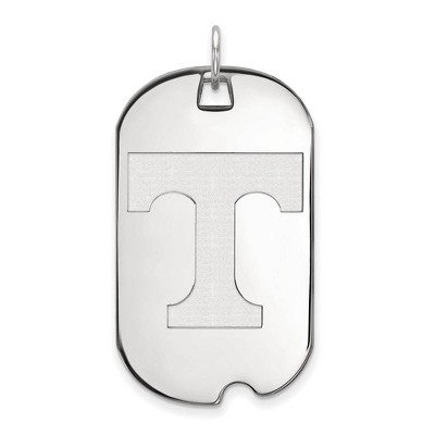 Black Bow Jewelry 10k White Gold Tennessee Volunteers NCAA Large Pendant