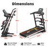 Ksports Multi-Functional Electric Treadmill Home Gym Cardio Strength Training Workout Set w/ Ab Mat, Sit-Up Strap, & Adjustable Incline - 2 of 4