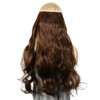 Unique Bargains Women's Big Wavy Hair Extensions High Temperature Fiber Brown 1 Pc - 2 of 3