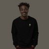 Dalix Lightning (Glow in the Dark) Embroidered Crewneck Fleece Sweatshirt Pullover Mens - 2 of 4