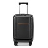 Hynes Eagle Carry on Luggage ABS+PC 20 Inch Luggage with Front Compartment Double Spinner Wheels TSA Lock Black - 3 of 4