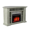 Festivo 50" Corner Freestanding Electric Fireplace Light Gray - 4 of 4