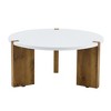 CAVINAS Modern Wooden Side Table Square Coffee Table, Night Stand for Living Room, Bedroom - 4 of 4