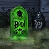 21" 'Boo!' Plastic Glow Tombstones Halloween Decorative Prop Neon Green - Hyde and EEK! Boutique™ - 2 of 3